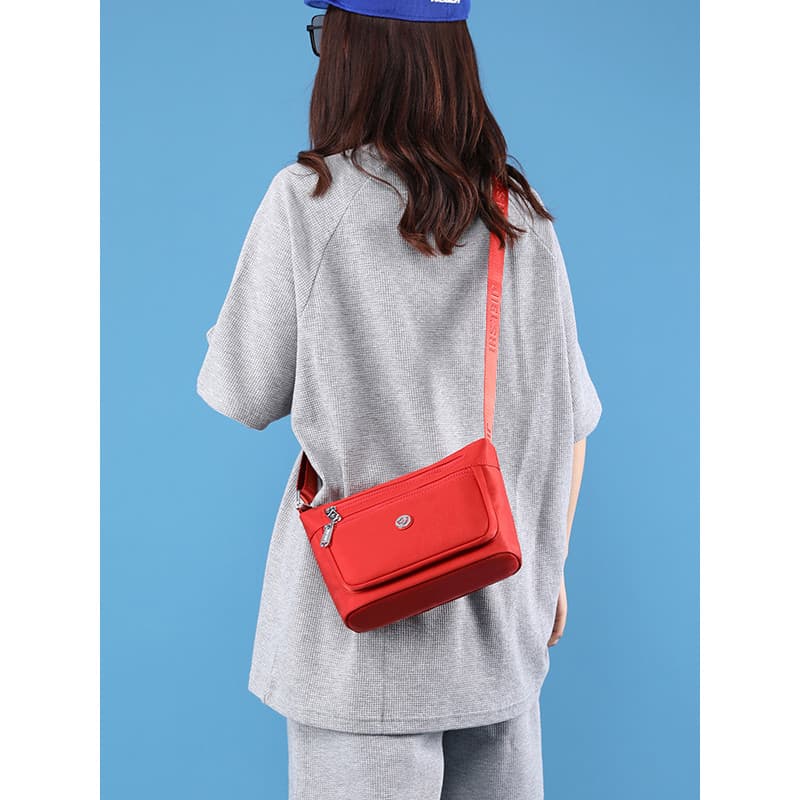 Bolsa feminina de náilon simples All-Match bolsa de lona 2022 senhoras Casual saco do mensageiro pequeno saco feminino O