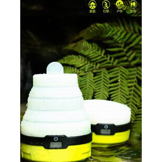Super brilhante portátil luzes de acampamento luzes da barraca iluminação ao ar livre recarregável retrátil dobrável luz