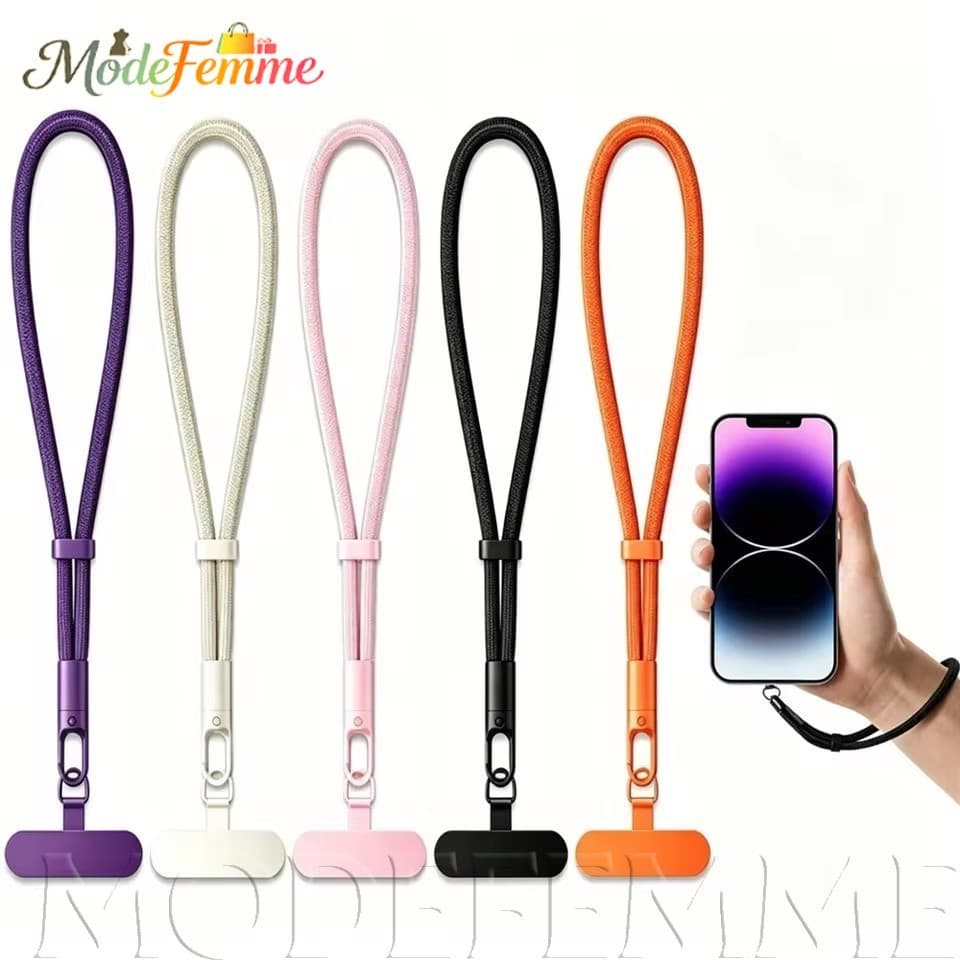 [À Venda] Corda De Cordão De Pulso Para Telefone-Todas As Capas De Alça Pendurar Anti-Queda 360 ° Ajustável De Rotação-C