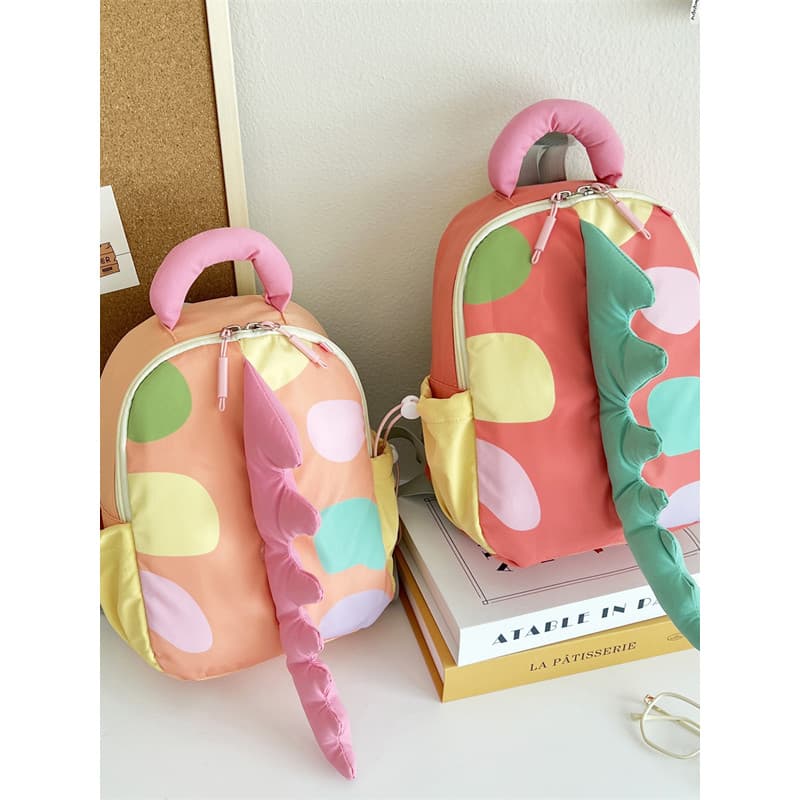 Mochila escolar para bebês de jardim de infância, mochila fofa de desenho animado, pequeno dinossauro, novo estilo, moch