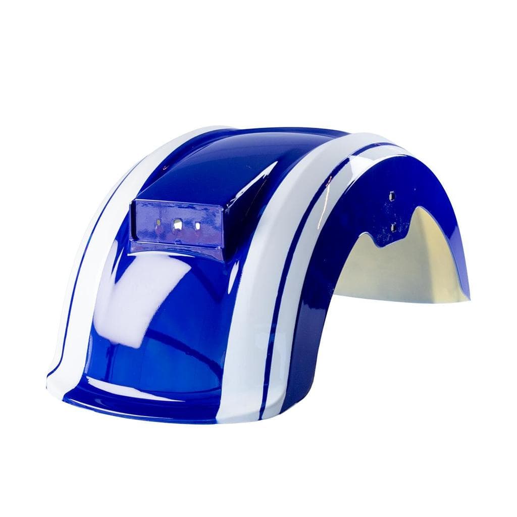Paralama Traseiro WeHawk para Scooter Elétrica X16  Azul com Faixa Branca