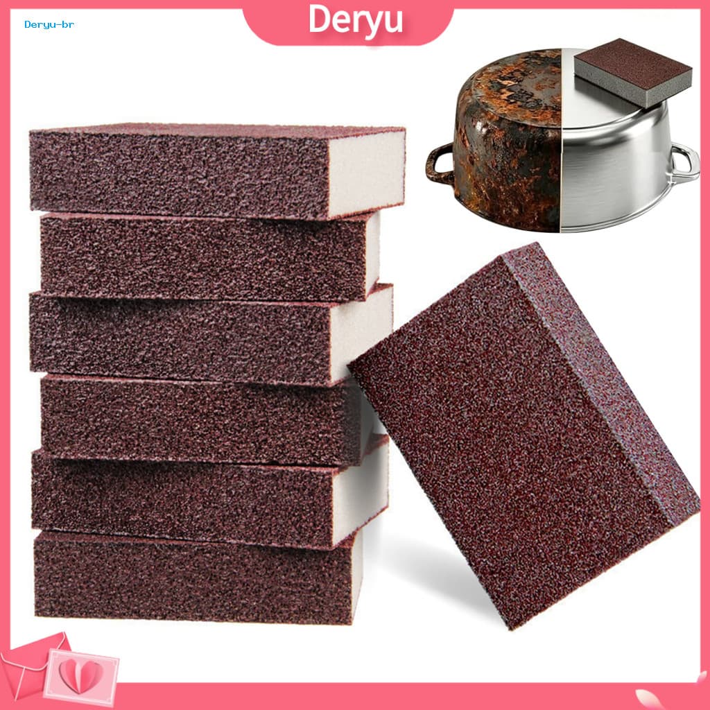 Emery Cleaning Sponge 3/4/5 Pcs Nano Carborundum Sponges Rust Eraser Scrubber Pads for Pots Pans Sink Grill and Kitchen