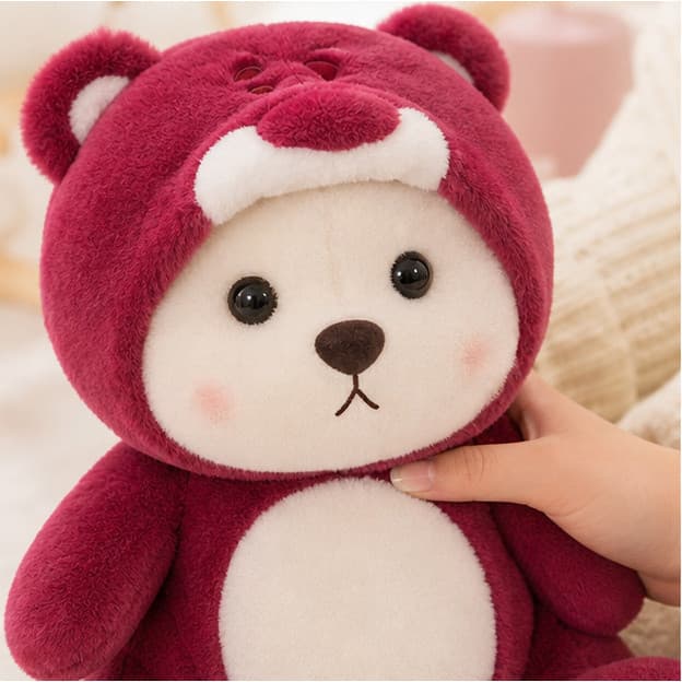 Transformação urso de pelúcia brinquedo de pelúcia boneca fábrica pronto estoque pequeno Animal Cross-Border atacado gar