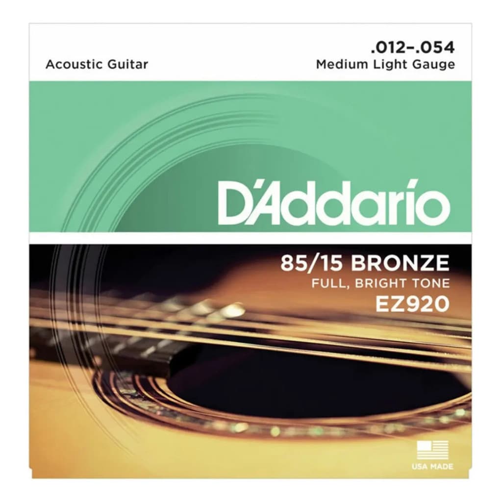 Encordoamento D'addario Ez920 85/15 Bronze 012 De Violão