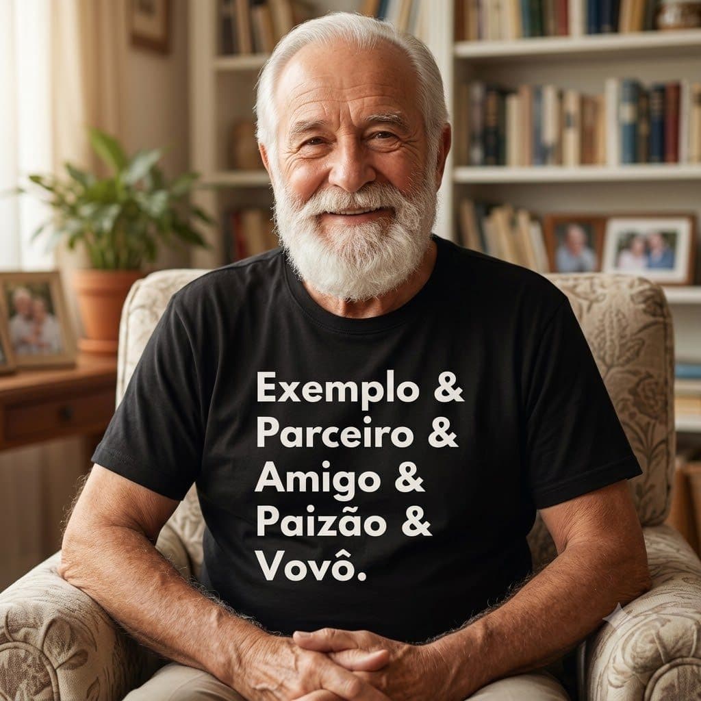 Camiseta Camisa Premium Vovô Paizão Presente Avô Dia Dos Pais
