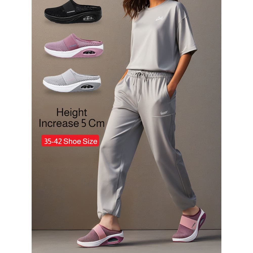 【Conforto e Estilo】Women's Slip-On Flats Backless Casual Shoes Tênis Femininos/Sapatos Confortáveis/Sapatos Casuais
