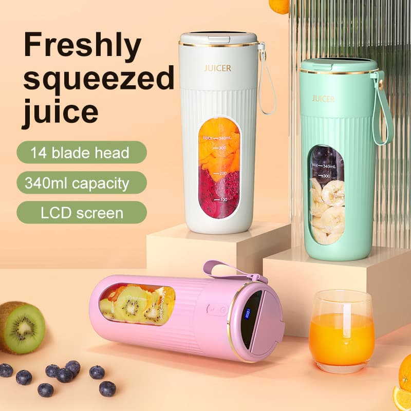 Mini Copo Espremedor De 14 Lâminas , Uso Doméstico , Multifuncional , Frutas , Portátil , Aparelho De Cozinha Convenient