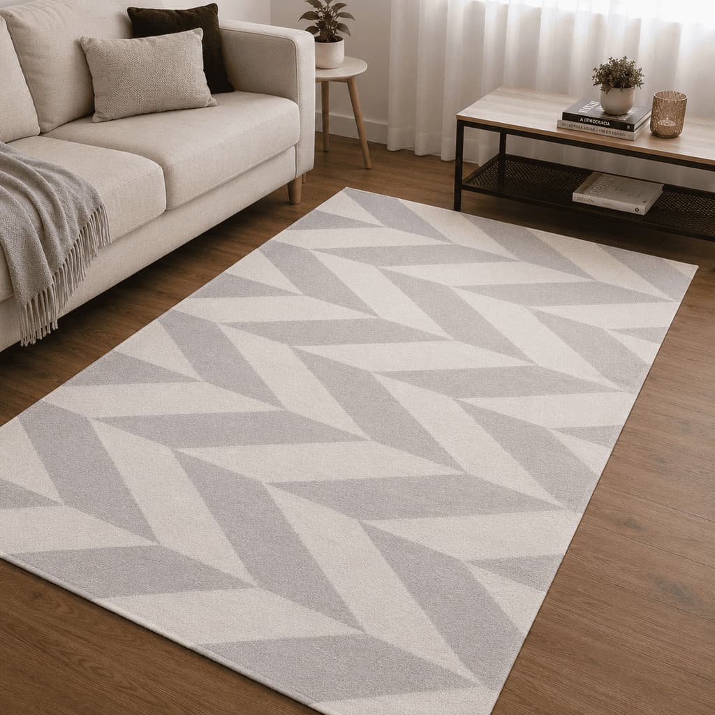 Tapete Sala Quarto Grande Algodão Antiderrapante Boho Moderno Vários Tamanhos