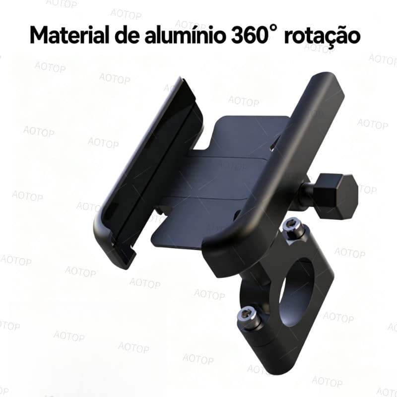 Suporte De Celular Liga De Alumínio Para Motocicleta/Bicicleta De 4-7 Polegadas/GPS De Smartphone 20-30mm Moto Suporte