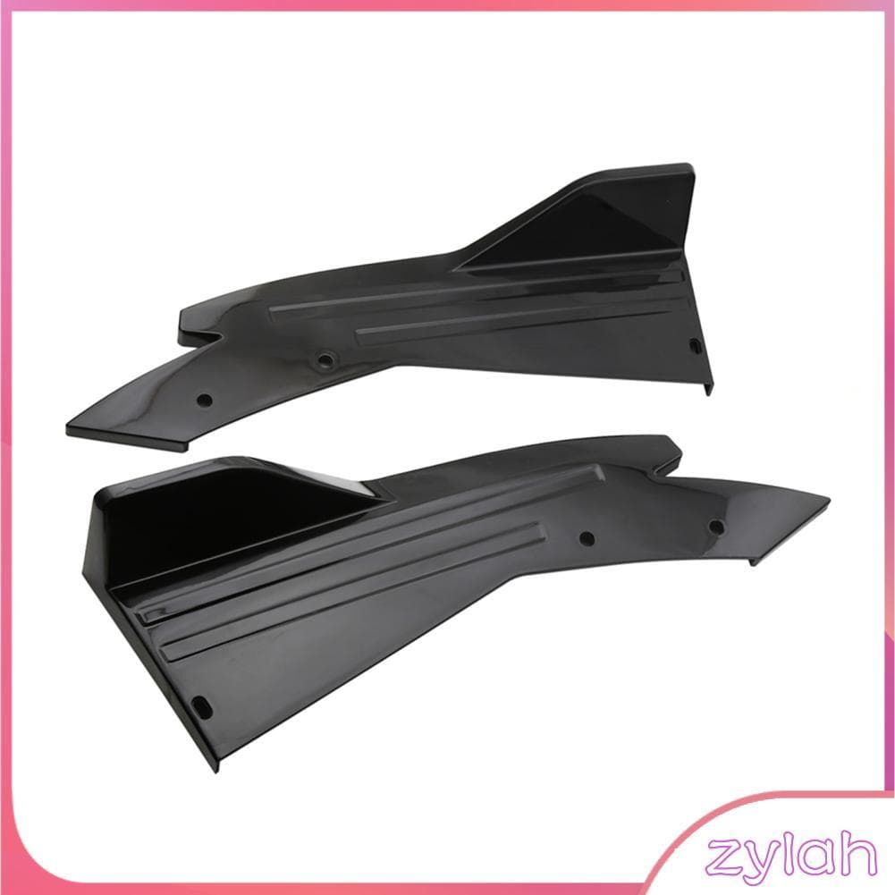 zylah.br lyrlody Divisor universal de para-choque traseiro ABS barbatanas laterais do carro spoiler protetor de saia de