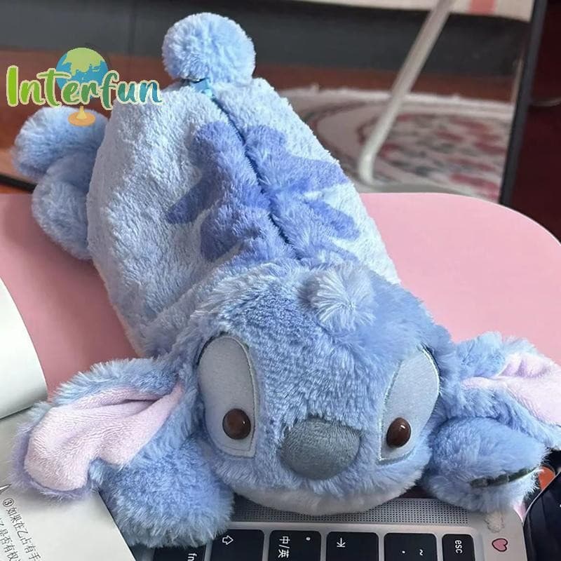 Estojo De Pelúcia Fofo Stitch Disney Anime Kawaii Caneta Bolsa Crianças Escola Casa Papelaria Caixa Lilo & Bolsas Brin