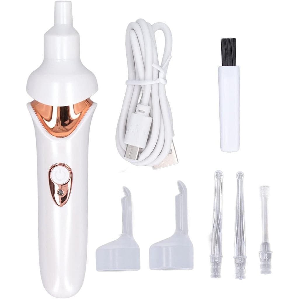 Limpador de ouvido elétrico, limpador de ouvido elétrico automático portátil, removedor de cera de ouvido com luz LED pa