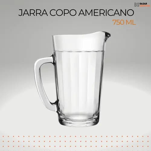 Jarra Copo Americano 750 Ml Água Suco Refrigerante Nadir Cor Transparente