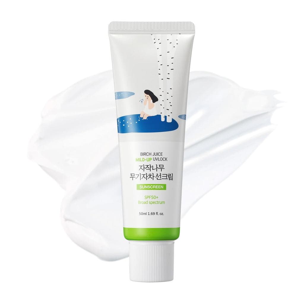 Protetor Solar Suavizante ROUND LAB Birch Juice UV LOCK 1.69 Fl Oz |   FPS 50+ de amplo espectro, Óxido de Zinco Mineral