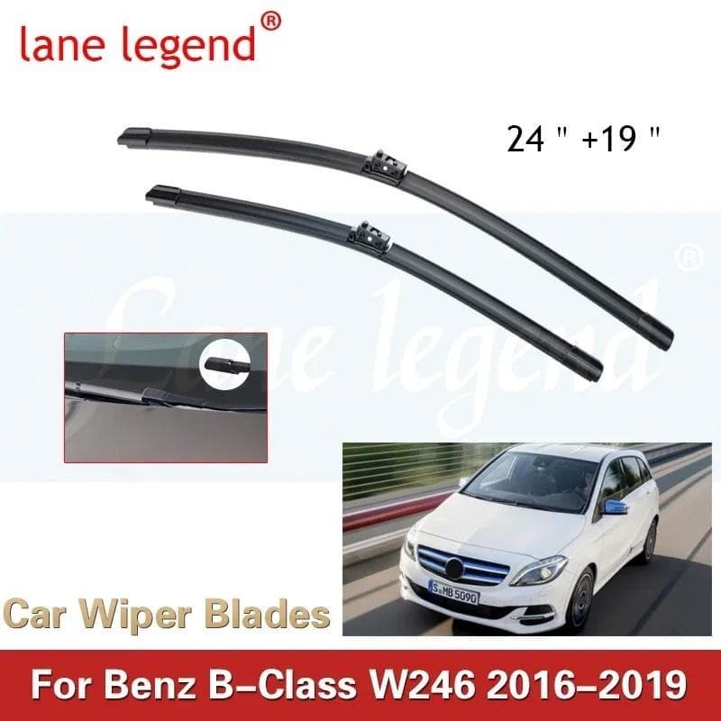 Limpador De Carro Para Mercedes Benz Classe B W246 2016-2019 Lâminas De Dianteiro De Borracha Macia Limpadores De Pára-B