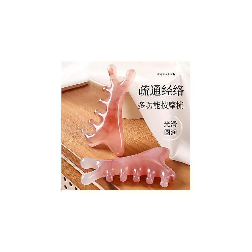 Raspador de massagem para trás ferramenta útil dragagem quatro-em-um meridiano massagem Facial pente levantamento multif