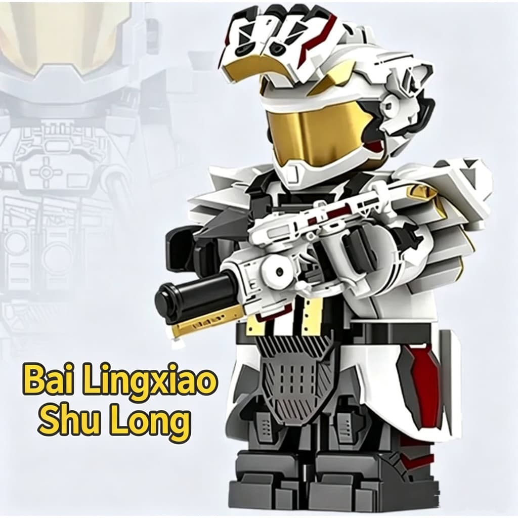 Soldado Weilong Lingxiao Delta Force em miniatura, blocos de construção militares, acessórios substituíveis, juntas fl