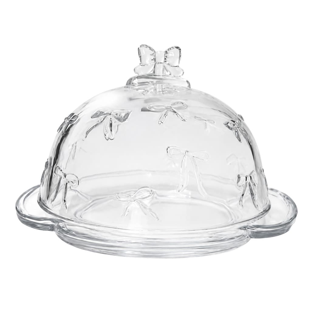 Queijeira Cristal Ecológico Belle com Tampa Porta Queijo Frios Mesa Posta Transparente 20cm
