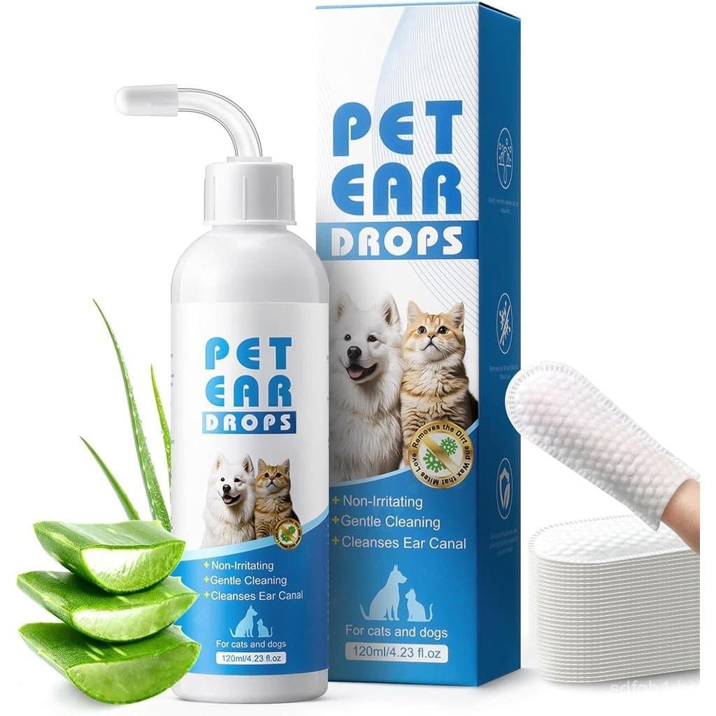 Ear Cleanser contém 50 lenços secos – uma solução suave à base de plantas que ajuda a remover cera e odor dos ouvidos, p