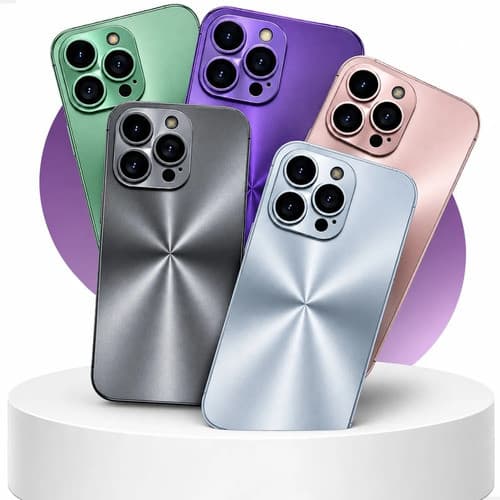 Capa Capinha Para iPhone 11 12 13 14 15 16 PRO MAX Premium Luxo Metalica Proteção Anti-impacto