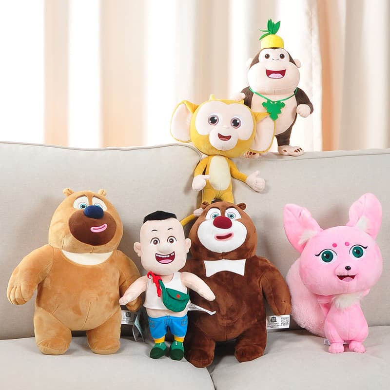 Boneca urso paraíso pelúcia urso de pelúcia grande urso Erguangtou forte boneca de férias dos desenhos animados crianças