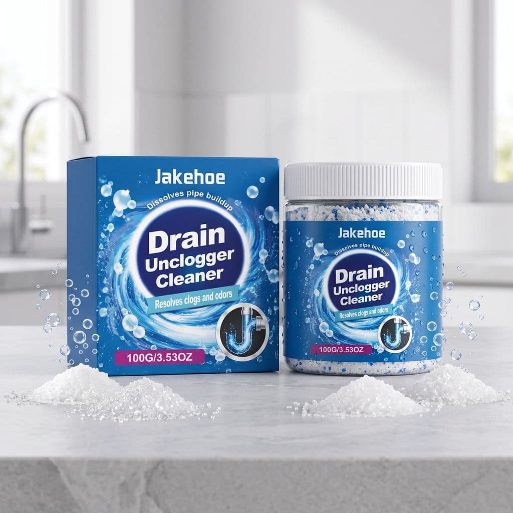 [Estoque pronto] JAKEHOE Pó de limpeza de drenagem de tubos Cozinha doméstica Banheiro Saída de drenagem Anti-entupiment
