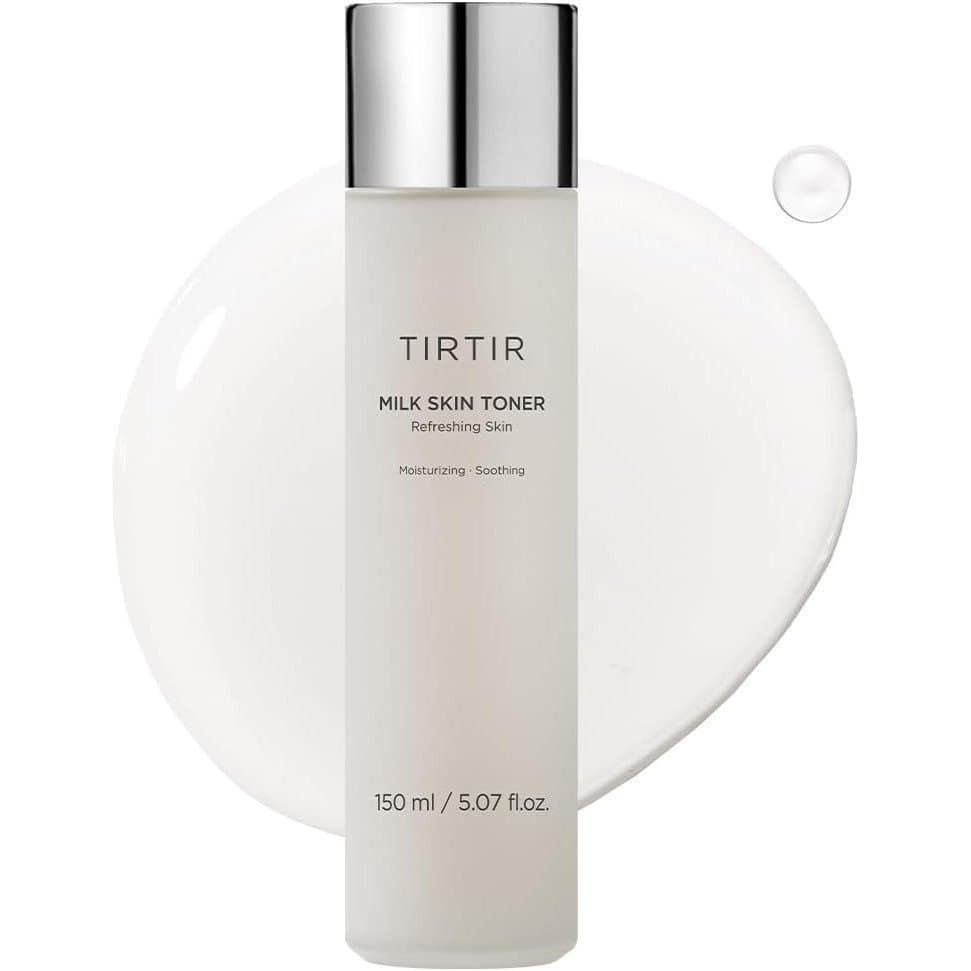 TIRTIR Milk Rice Toner - Hidrata profundamente, revitaliza a, contém niacinamida, ceramidas, extrato de farelo de a