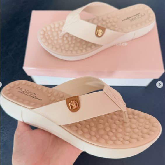 Chinelo Modare Ortopedico Esporão Massageador Elastico Fascite Plantar