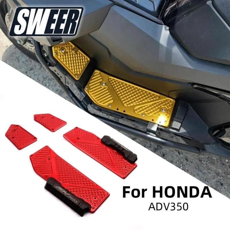 Apoio Para Os Pés Da Motocicleta Espessamento Pé Resto Almofadas Pedal Placa Pedais FootBoard Acessórios HONDA ADV350 X-