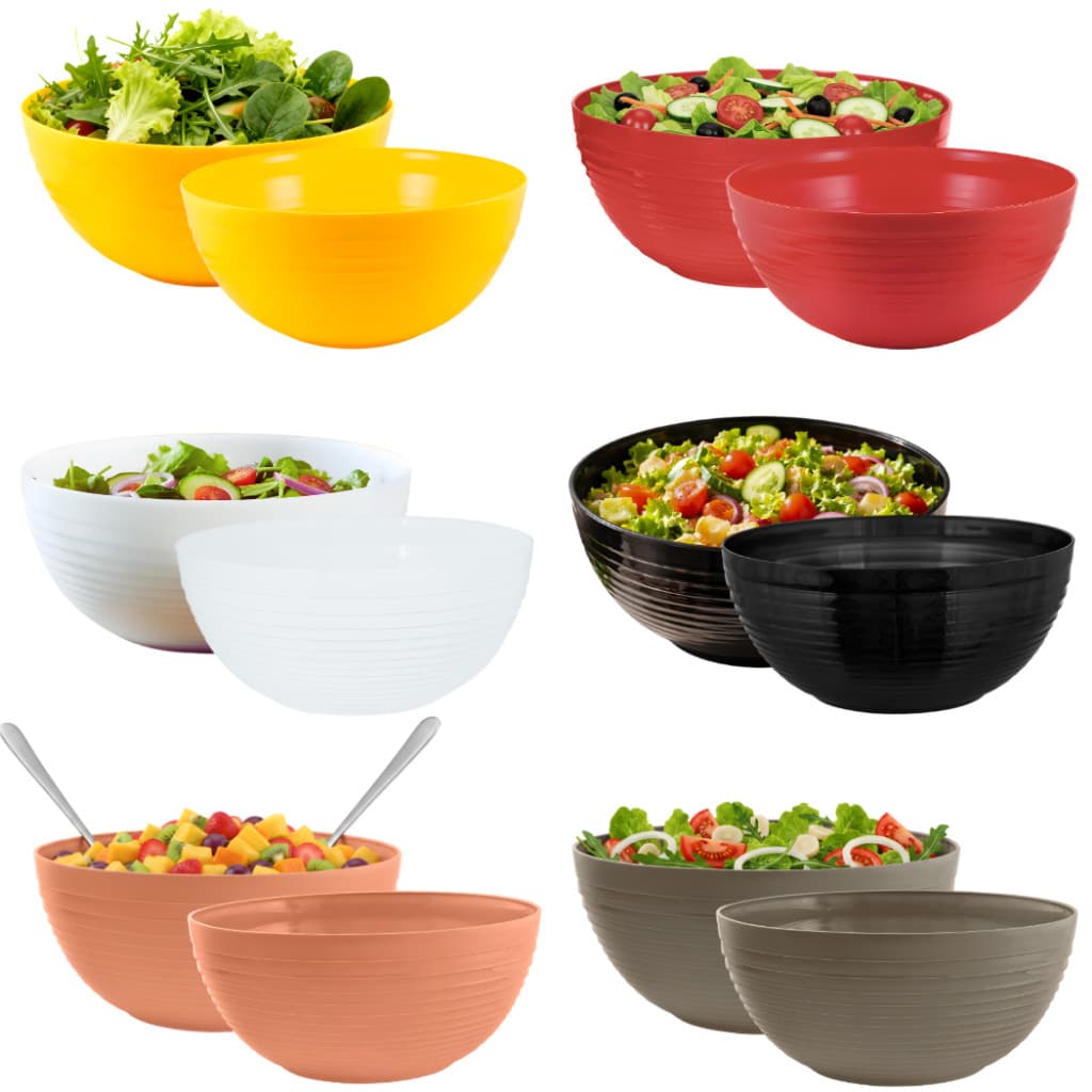 Tigela Saladeira Porta Salada Plástico Bowl Resistente Versátil Moderno BPA Free Zeek