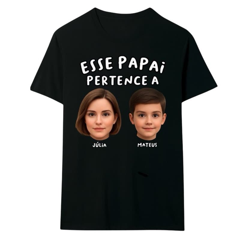 Camiseta dia dos pais vovô personalizada presente unissex
