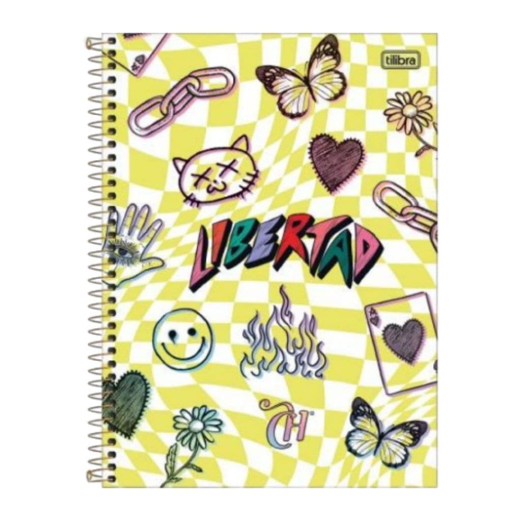 Caderno Espiral Univers Cd 10 Materias Capricho 160fls
