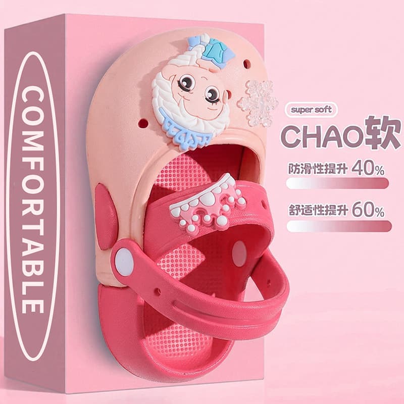 2026 novo estilo chinelos infantis mulheres verão Toe-coberto sandálias meninas sandálias meninas bonito dos desenhos an
