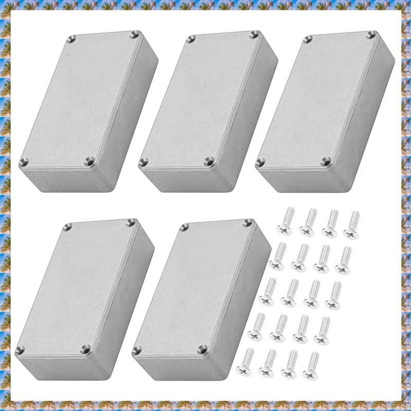 [bo7w15gmoh.br] 5 Pcs Gabinete Para Pedal De Efeito De Guitarra 1590B Alumínio Diecast Stomp Box Caixa De Interruptor De