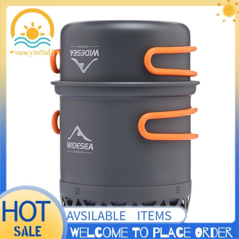 Panelas De Acampamento Ao Ar Livre Conjunto Utensílios De Mesa Aquecimento Rápido Pote Trocador Calor Fogão Equipamentos