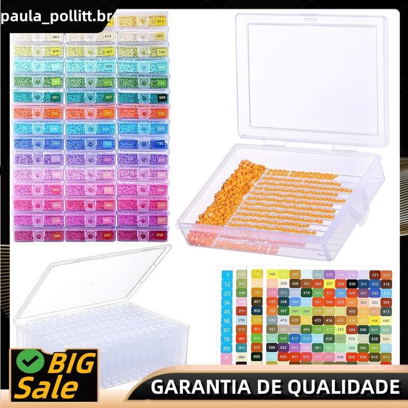 Bandejas Empilháveis Do Armazenamento Da Arte De 45 Pces , 2-Em-1 Dos Recipientes Pintura Com Etiquetas 455 Cores