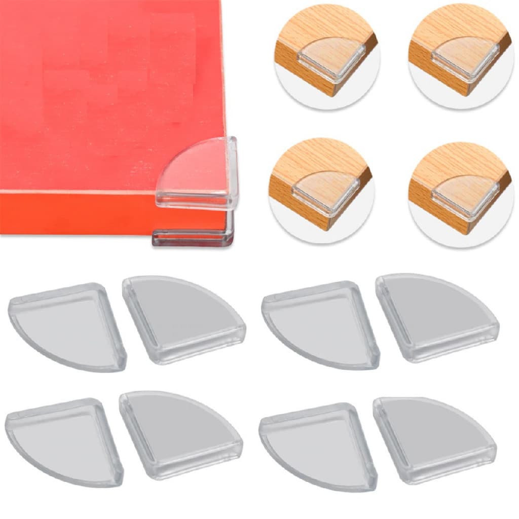 16 Peças Quadrado Protetor De Quina Silicone Mesa Segurança Para Crianças E Bebes Proteção Promoção