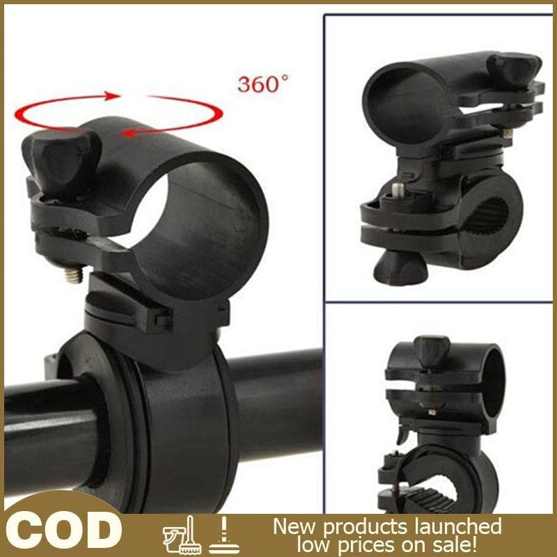 Rotação 360 Ciclismo Bicicleta Lanterna LED Tocha Braet Mount Holder