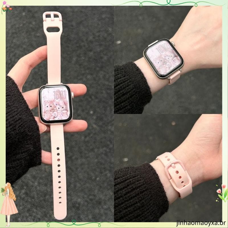 6598 pessoas coleção nova apple w atch s11 cinta de Silicone fivela japonesa adequada para s10 apple cinta macia respirá