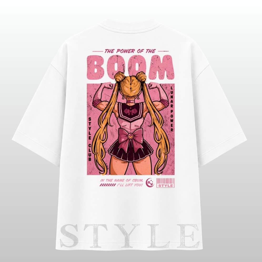 Camiseta Streetwear Oversized Cbum Academia 100% Algodão Camisa Estampa Força Estilo Anime Unissex Casual Premium