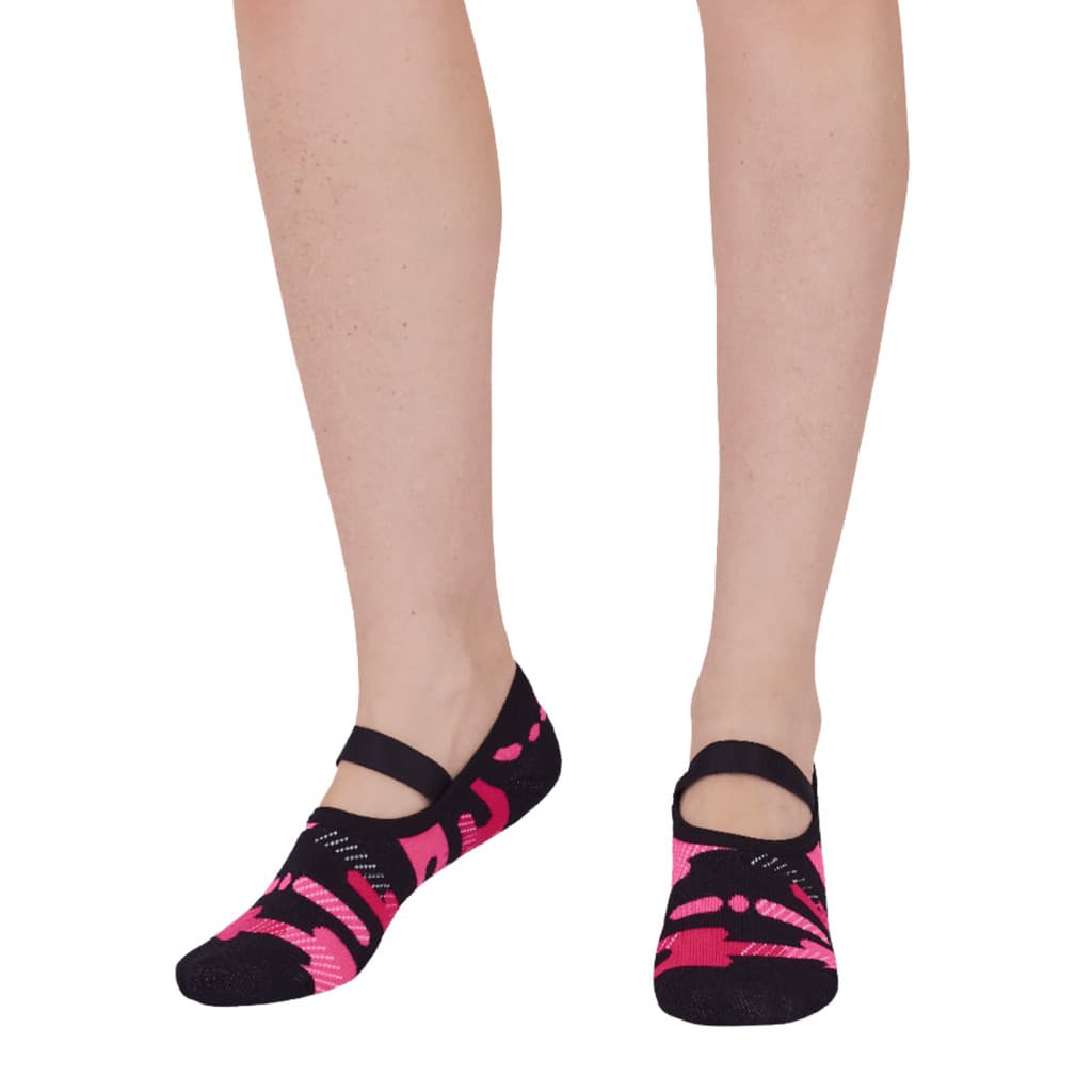 Meia Sapatilha Feminina Antiderrapante Pilates Yoga Academia Algodão Rosa Confortável Puket Original