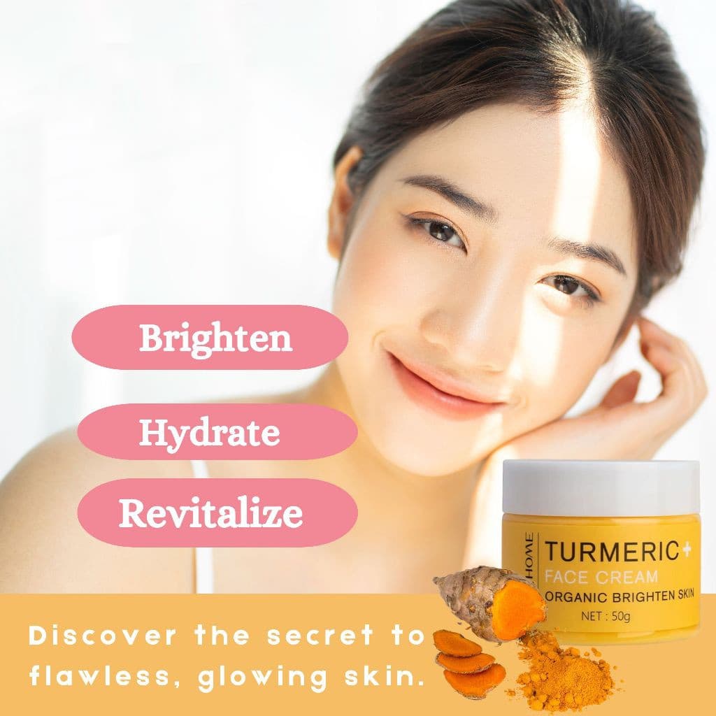 Creme Iluminador De Cúrcuma Lanthome 72H , Barreira De Hidratação , Reparação , Anti-Decapagem Para Pele Sensível , 50ml