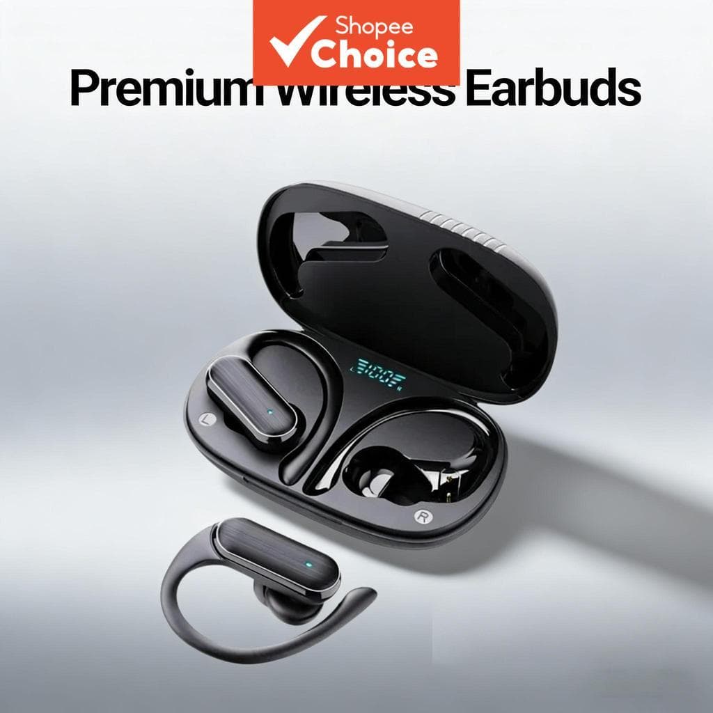 Fones De Ouvido TWS HiFi Sem Fio Bluetooth 5.4 Estéreo ENC Com Cancelamento De Ruído Bateria Longa Esportes Diários Áudi