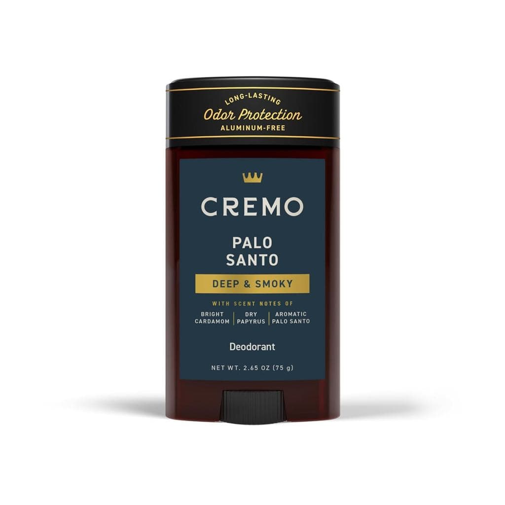 Desodorante Cremo Palo Santo sem alumínio para homens, proteção contra odores por 48 horas, 2,65oz E1UH