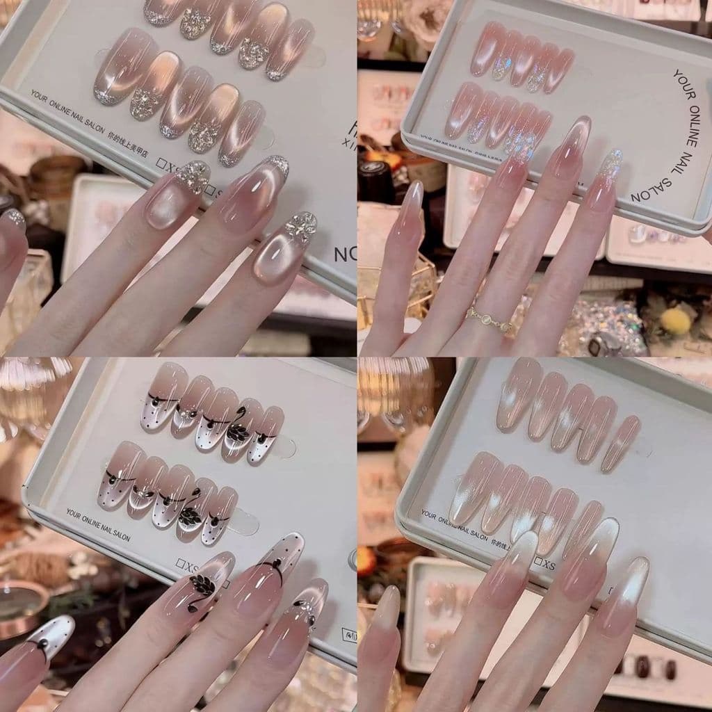 Puro feito à mão usando unhas Premium puro fornecimento de mão manicure remendo manicure remendo