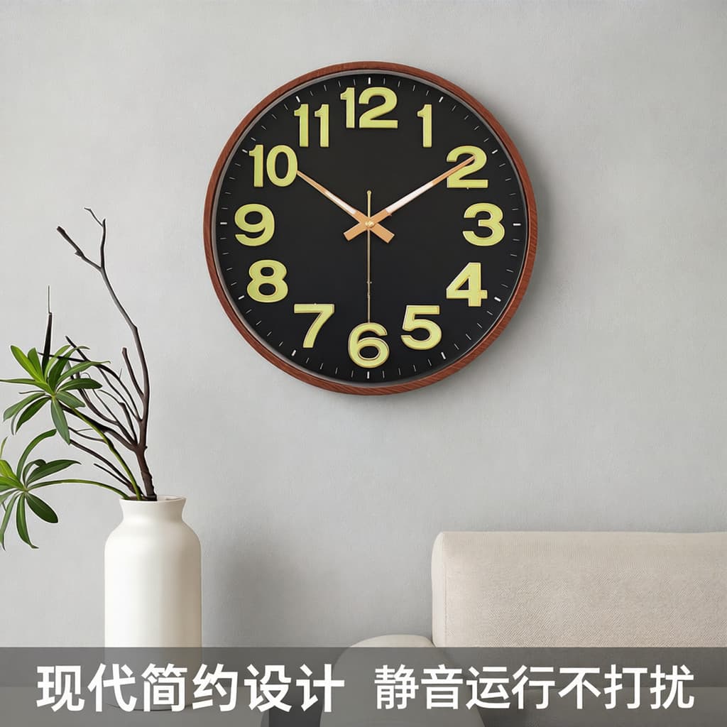 Shanghai relógio de fábrica relógio sala estar quarto doméstico relógio de parede moderno simples relógio de quartzo red