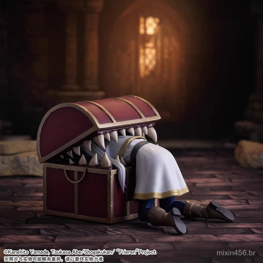 Novidade em estoque, produto nacional, frete grátis: Figura de anime Frieren: Beyond Journey's End, modelo de garota bon