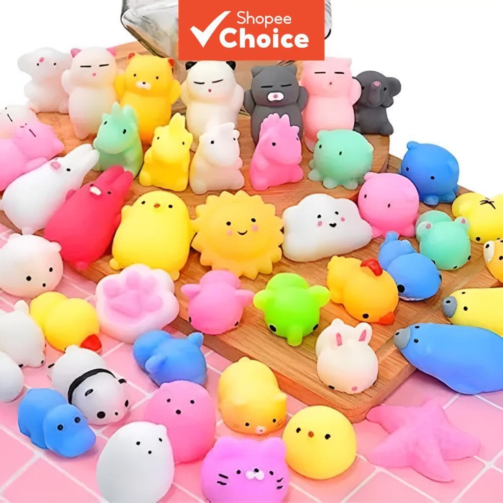 Adorável Brinquedo de Mochi para Alívio de Estresse, Formato de Animal, para Crianças
