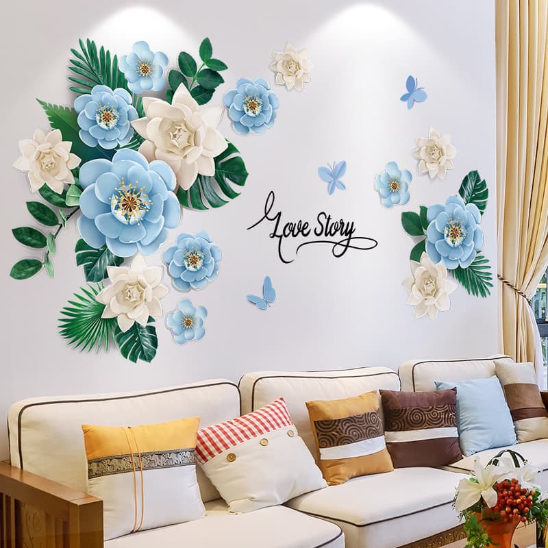 Influenciador sala de estar fundo decoração da parede auto-adesivo papel de parede quarto cabeceira adesivos de parede c