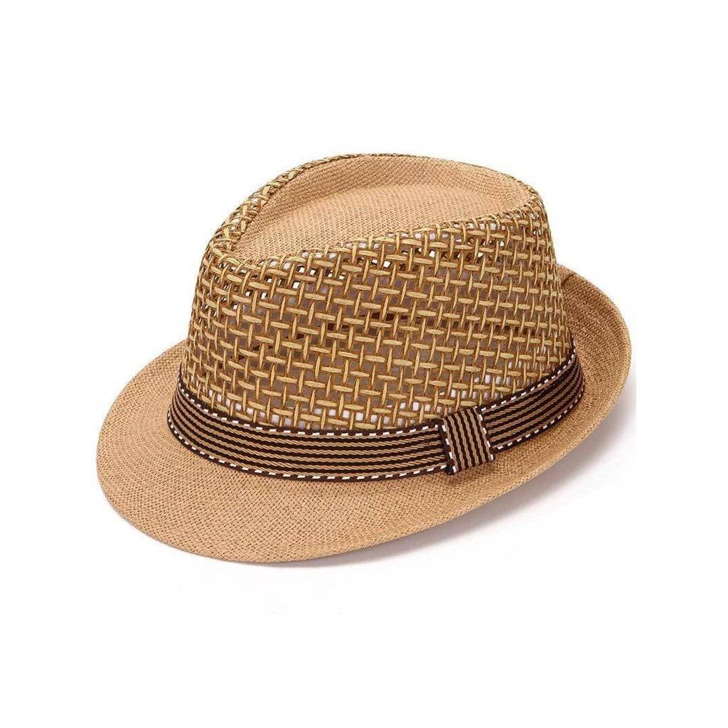 Novo estilo respirável palha chapéu superior masculino versão coreana verão viagem protetor solar guarda-sol chapéu de p